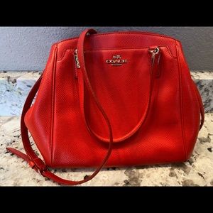 Coach Red Shoulder Bag